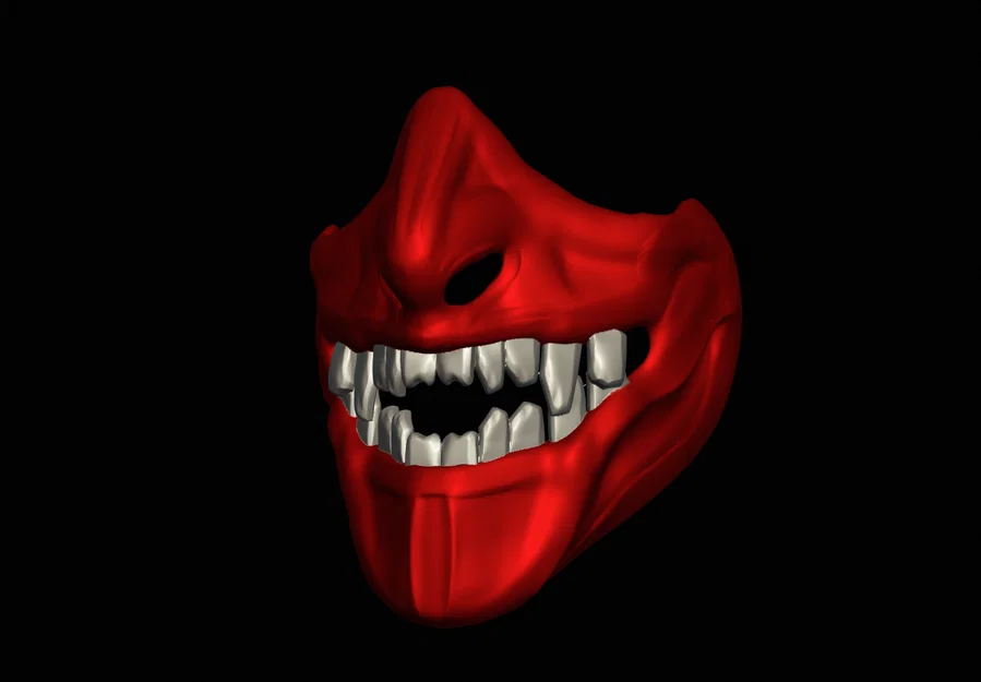 Mô hình 3D mặt nạ Oni Mask #4 đầy cá tính cho Cosplay - Image 2