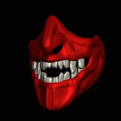 Mô hình 3D mặt nạ Oni Mask #4 đầy cá tính cho Cosplay