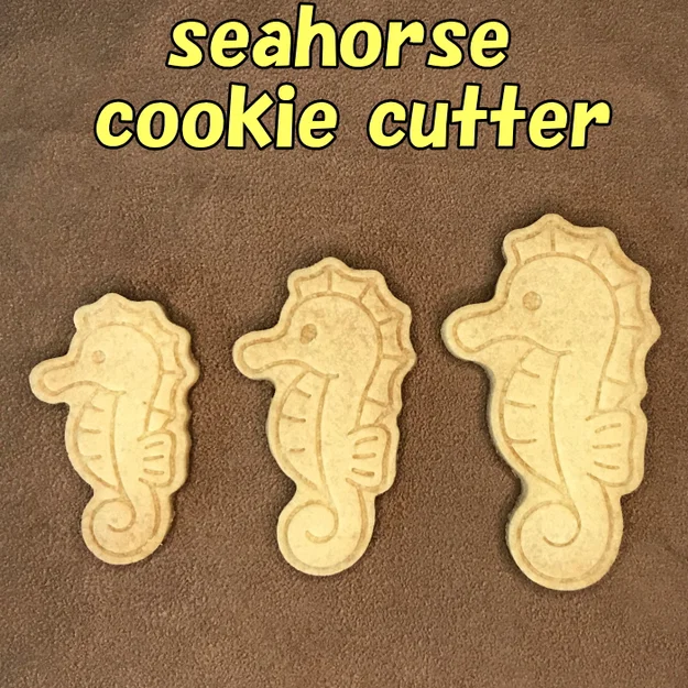 Khuôn cắt bánh quy hình cá ngựa xinh xắn (Seahorse Cookie Cutter) - Image 1
