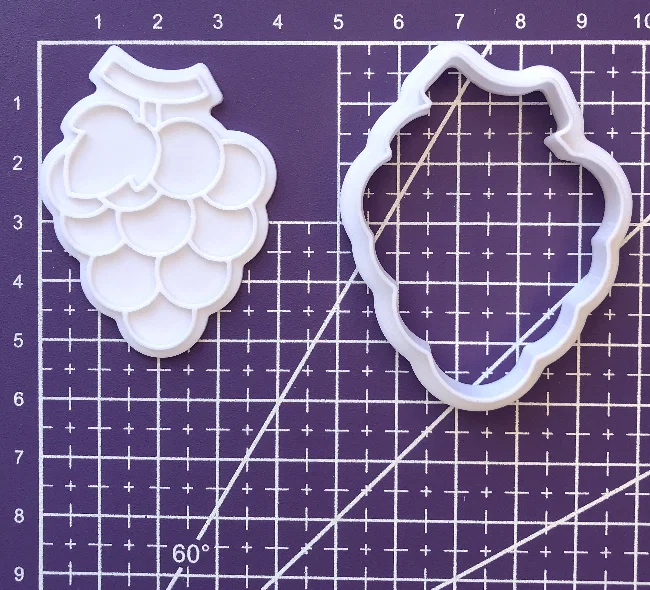 Khuôn cắt bánh quy hình chùm nho 3D dễ thương, sắc nét - Image 5