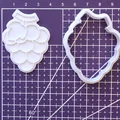 Khuôn cắt bánh quy hình chùm nho 3D dễ thương, sắc nét - Thumbnail 5