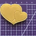 Khuôn cắt bánh quy hình trái tim đôi - Mẫu in 3D Valentine - Thumbnail 2