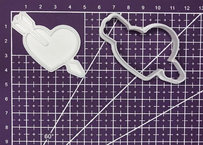 Khuôn cắt bánh quy hình trái tim mũi tên cho ngày Valentine - Image 3