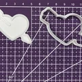 Khuôn cắt bánh quy hình trái tim mũi tên cho ngày Valentine - Thumbnail 3