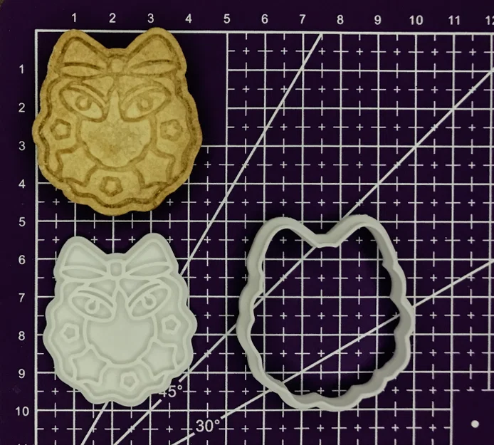 Khuôn cắt bánh quy hình vòng hoa Giáng sinh - In 3D dễ dàng - Image 2
