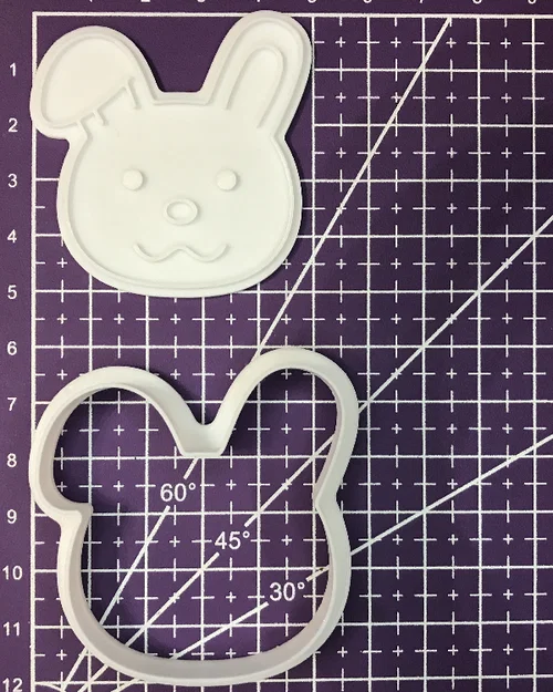 Khuôn cắt bánh quy hình thỏ dễ thương cho máy in 3D - Image 3