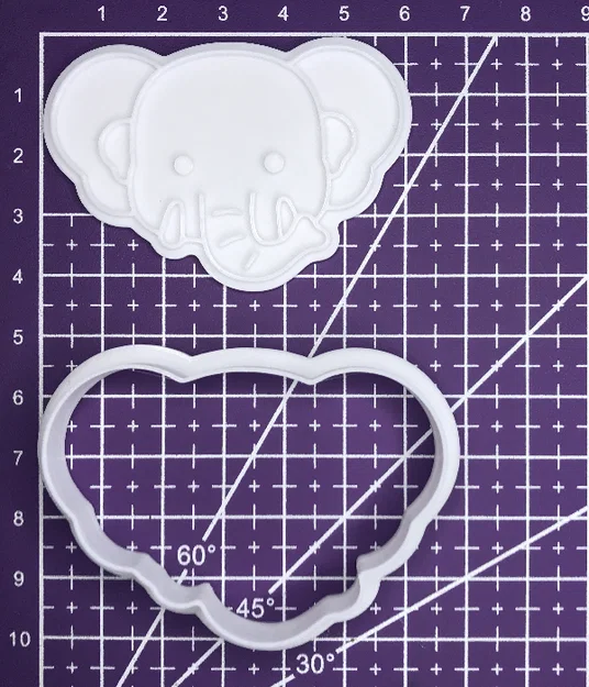 Khuôn cắt bánh quy hình chú voi 3D dễ thương - Image 3