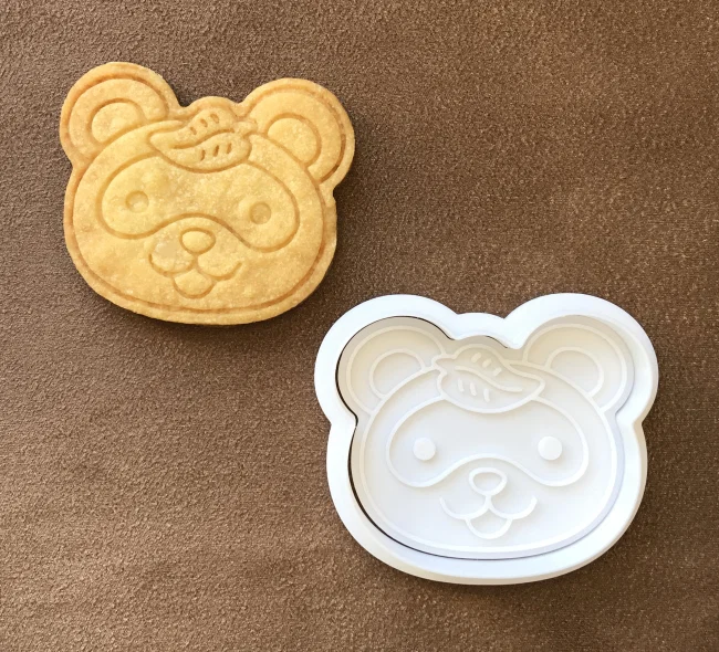 Khuôn cắt bánh quy hình gấu mèo (Raccoon Cookie Cutter) độc đáo - Image 1