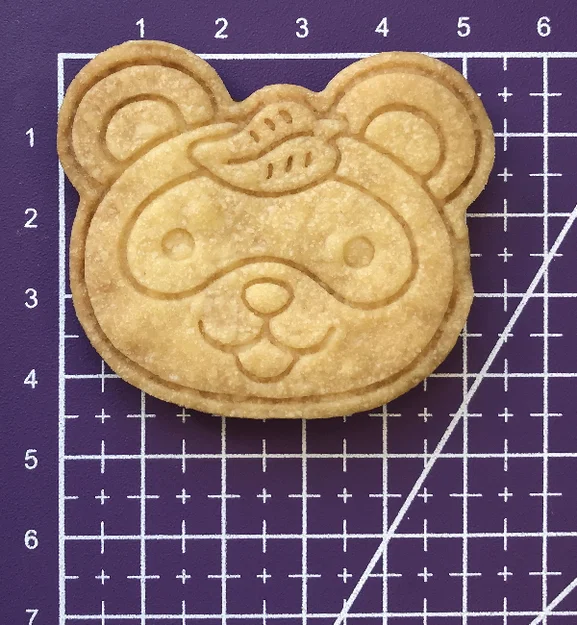 Khuôn cắt bánh quy hình gấu mèo (Raccoon Cookie Cutter) độc đáo - Image 3