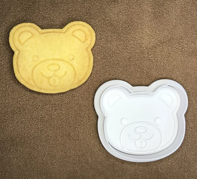 Khuôn cắt bánh quy hình chú gấu (bear cookie cutter) in 3D - Image 1