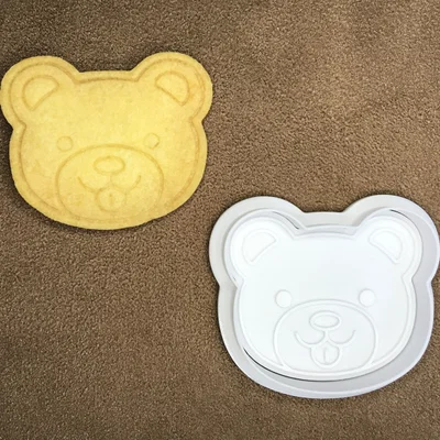 Khuôn cắt bánh quy hình chú gấu (bear cookie cutter) in 3D