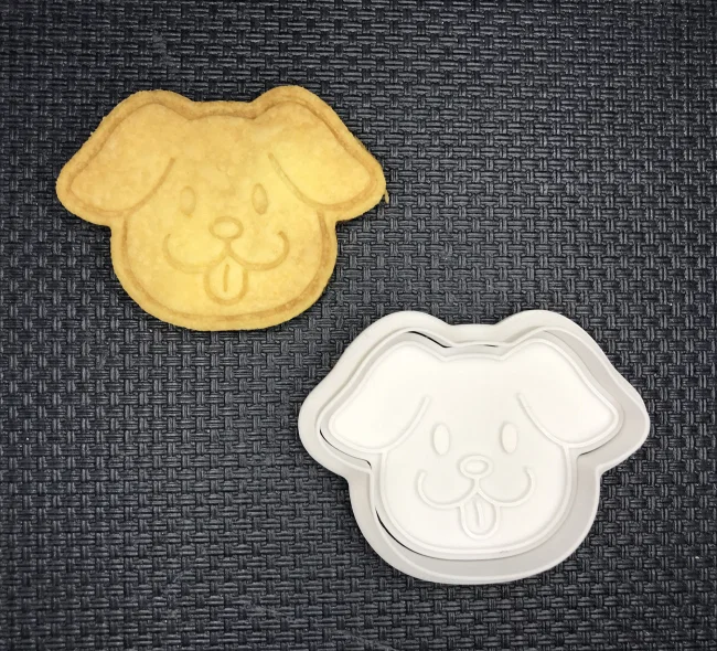 Khuôn cắt bánh quy hình mặt cún con in 3D đáng yêu - Image 1
