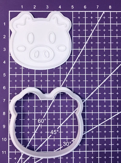 Khuôn cắt bánh quy hình chú heo đáng yêu - Phụ kiện in 3D cho nhà bếp - Image 2