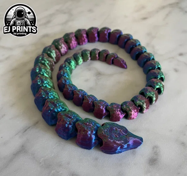 Mô hình rắn khớp nối (Articulated Snake) in 3D chuyển động linh hoạt - Image 1