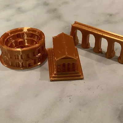 Bộ quân Catan chủ đề La Mã (Roman themed catan pieces)