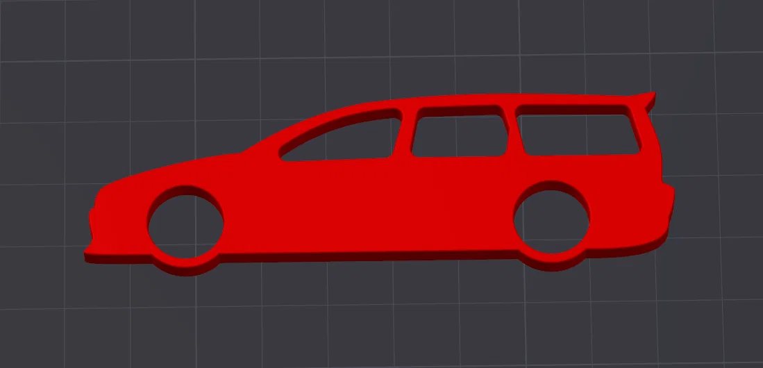 Móc khóa in 3D hình xe Volvo V70 MK2 độc đáo - Image 1