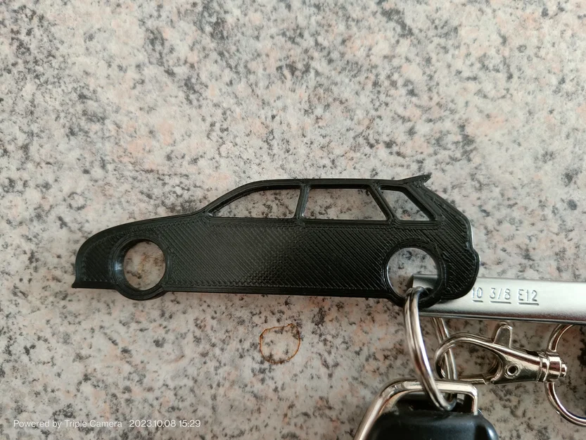 Móc khóa mô hình xe Audi A3 Quattro in 3D - Image 1