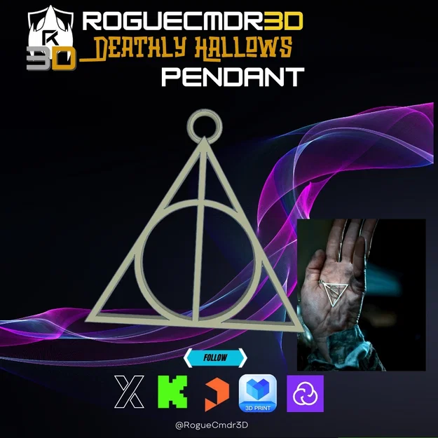 Harry Potter - Mặt Dây Chuyền Deathly Hallows - Image 1