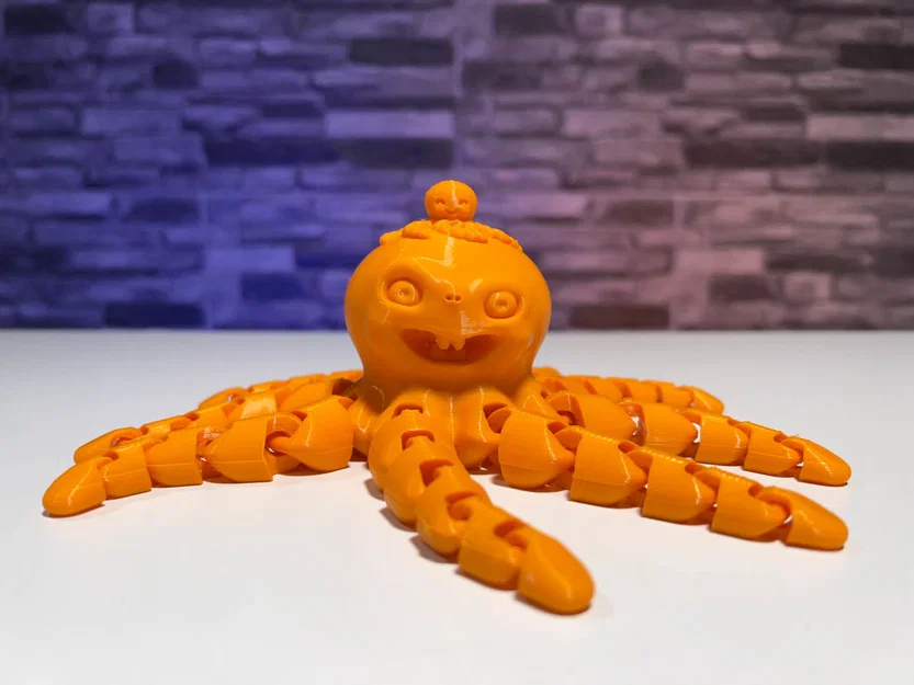 Mô hình Bạch tuộc Halloween in 3D linh hoạt (Halloween Octopus) - Image 1