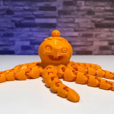 Mô hình Bạch tuộc Halloween in 3D linh hoạt (Halloween Octopus)