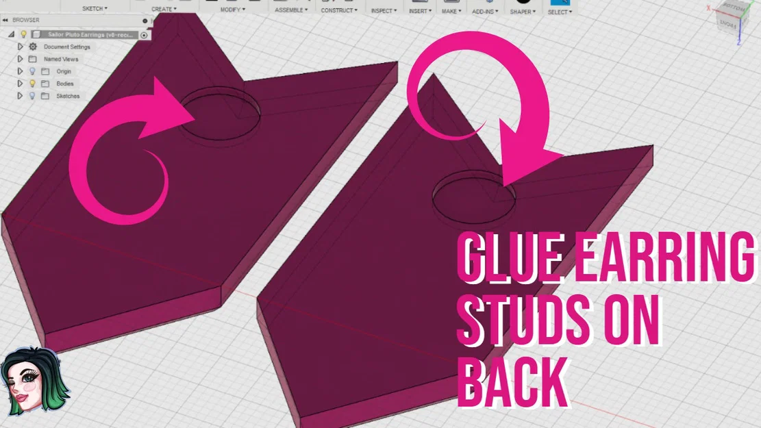 Bông tai Sailor Pluto - Image 5