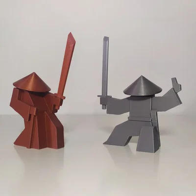 Mô hình Samurai mini 3D cực chất cho bàn làm việc