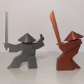 Mô hình Samurai mini 3D cực chất cho bàn làm việc - Thumbnail 2