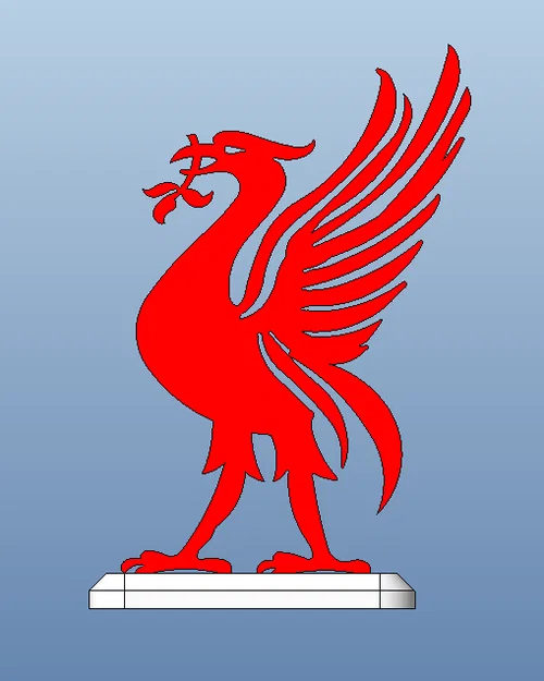 Mô hình 3D logo Liverpool để bàn - Món quà tuyệt vời cho Fan The Kop - Image 1