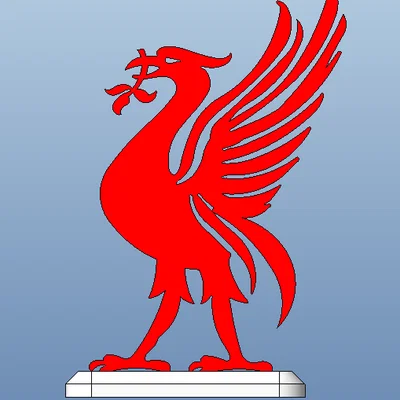Mô hình 3D logo Liverpool để bàn - Món quà tuyệt vời cho Fan The Kop