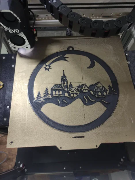 Trang trí Giáng Sinh 4 (Treo tường làng mùa đông) - Image 1