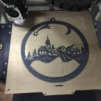 Trang trí Giáng Sinh 4 (Treo tường làng mùa đông)