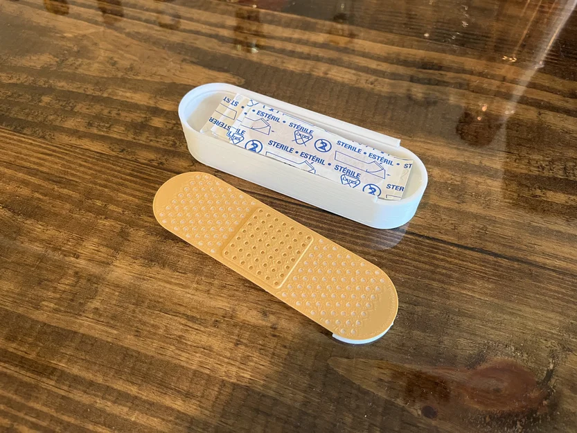 Hộp đựng băng cá nhân hình Band-aid với nắp trượt - Image 1