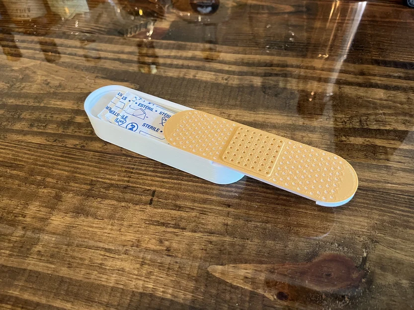 Hộp đựng băng cá nhân hình Band-aid với nắp trượt - Image 2