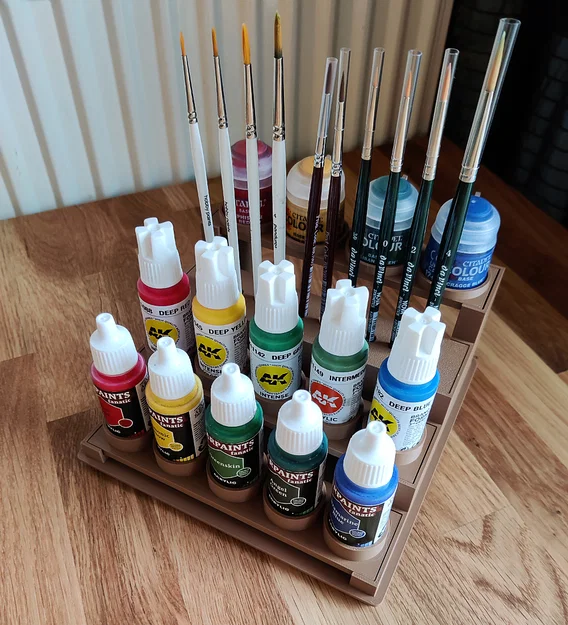 Trạm sơn modular Gridfinity (Gridfinity modular paint station) - Image 2