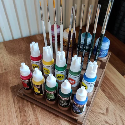Trạm sơn modular Gridfinity (Gridfinity modular paint station)