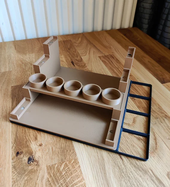 Trạm sơn modular Gridfinity (Gridfinity modular paint station) - Image 4