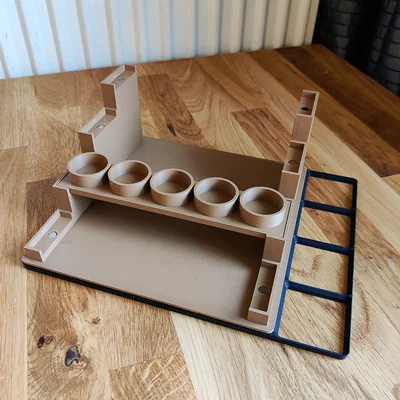 Trạm sơn modular Gridfinity (Gridfinity modular paint station)