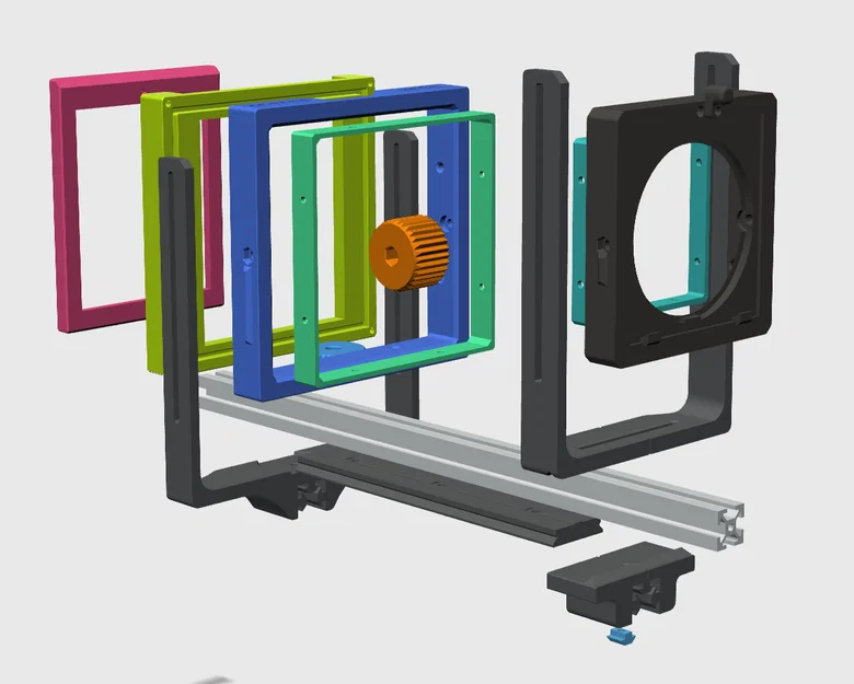 Máy ảnh rail 4x5 open-source (WIP) cho nhôm định hình 2020 - Image 8