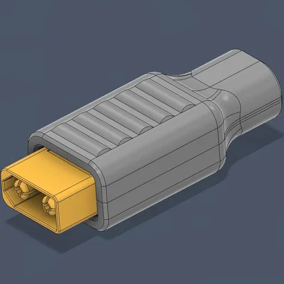 Vỏ đầu nối XT60H kèm chống gãy dây (strain relief)