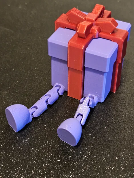 Hộp quà trang trí Giáng sinh với chân cử động linh hoạt - Image 3