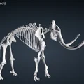 Mô hình 3D bộ xương voi ma mút (Woolly Mammoth) cực chi tiết - Thumbnail 1