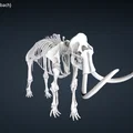 Mô hình 3D bộ xương voi ma mút (Woolly Mammoth) cực chi tiết - Thumbnail 2