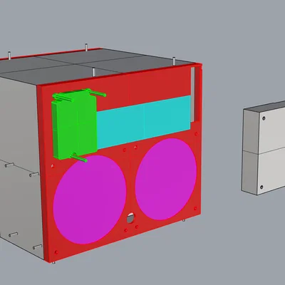 Thùng máy ITX NAS 8 khay tự in 3D cho máy Prusa MK4