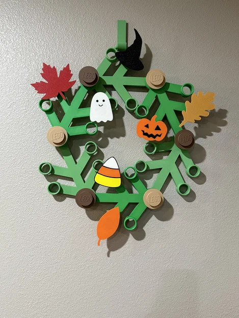 Bộ phụ kiện trang trí vòng hoa Lego chủ đề mùa thu và Halloween - Image 1