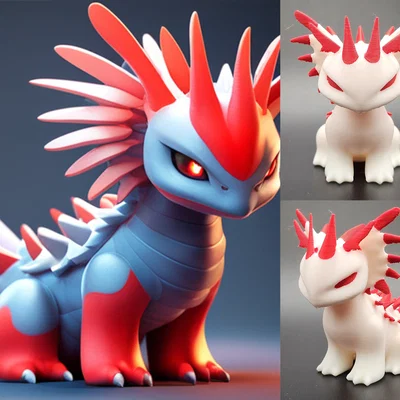 Frilled Dragon AI Generated – Rồng/Thằn lằn do AI tạo