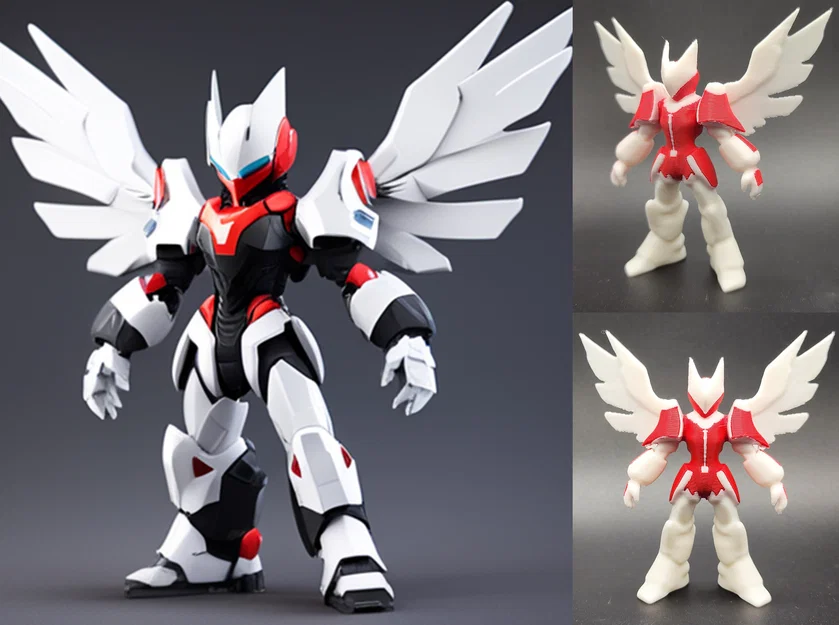 Gundam Có Cánh Tạo Bởi AI (AI Generated Winged Gundam) - Image 1