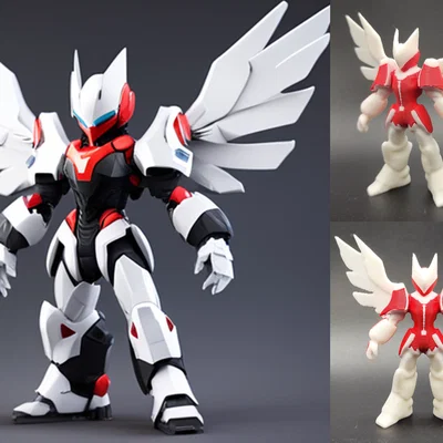 Gundam Có Cánh Tạo Bởi AI (AI Generated Winged Gundam)