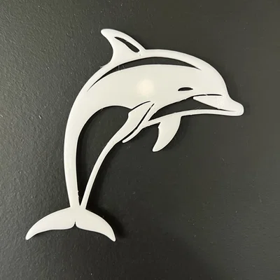 Mẫu trang trí tường hình chú cá heo 3D (Dolphin Wall Art #1)