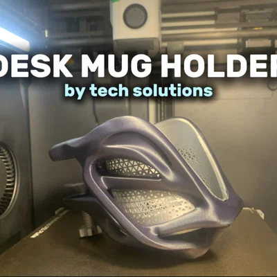 Giá treo cốc để bàn 3D (Desk Mug Holder) - Gọn gàng, tinh tế