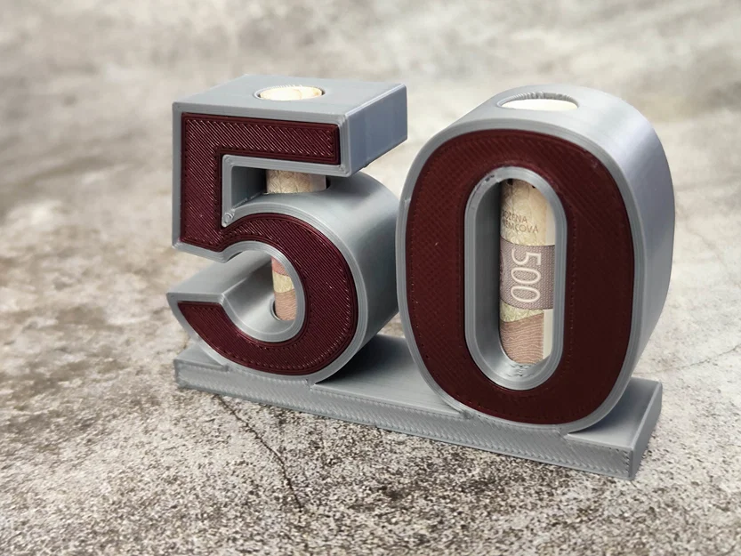 Sinh nhật 50 tuổi - hộp tiết kiệm đựng tiền - Image 1